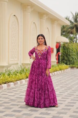 AK Creation is Launching Navratri Special Gamathi Work Gown