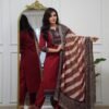 Pure Fine Cotton Fabric   Kurti with Pant with cotton 100-100 Dupatt