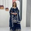 AK Fashion Launching New Designer Party Wear Top Sarara& Dupatta Set