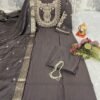 Elevate your festive wardrobe with this stunning Moti & Sequence Rose Gold Thread Work Kurti Set This ensemble is the perfect blend of traditional craftsmanship and modern silhouette.