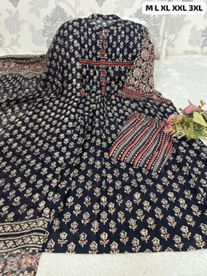 Alternative view of Summar Special Đěsigner 2 side Pockets Print Daily Or Office Wear Look Pure Cotton Top With Pent & Dupatta Set