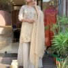 Featuring beautiful Heavy Suit Set which is beautifully decorated Embroidered🪡. It is paired with Plazzo🪡.Complet Lining with Beautiful work