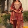 Launching New  Đěsigner Party Wear Look top with farshi salwar
