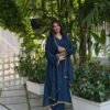 AK NEW ĐĚSIGNER PARTY WEAR TOP AND PANT WITH FANCY DUPPATA AND EMBROIDERY WOR