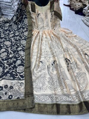 Alternative view of Launching Telugu Bigboss Ritu choudhary kalamkari Anarkali Recreation
