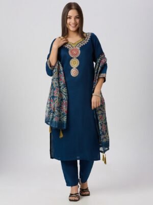 New Designers Kurti Pent Dupatta Set