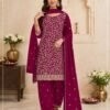 Blooming Fox Georgette with Heavy Embroidered Coding & Multi Work