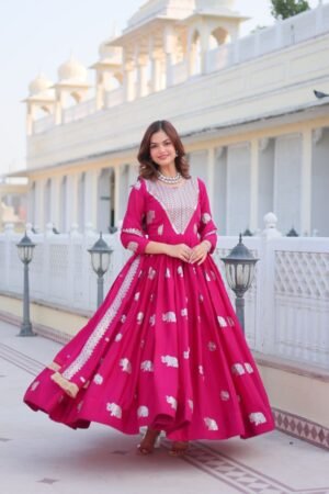 AK Creation is Launching New Festival Long Gown & Duptta