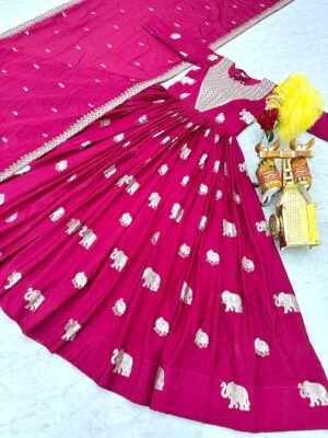 Alternative view of AK Creation is Launching New Festival Long Gown & Duptta