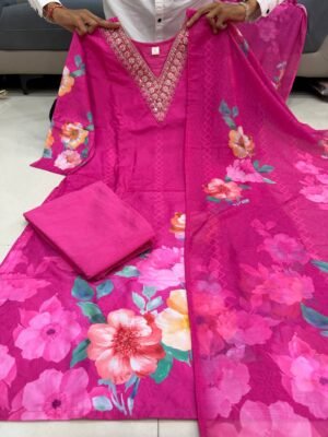 Alternative view of Premium Floral HAND WORKS  KitKat Silk Collection