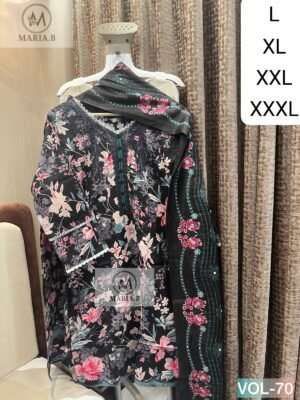 Alternative view of PRINTED COTTON STITCHED WITH STITCHED COTTON BOTTOM AND COTTON DUPATTA