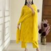 Get ready for this wedding season with our most comfortable and beautiful Cotton Angrakha Kurti Pant With Duppata