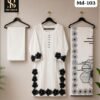 HEAVY QUALITY RAYON WITH WORK RAYON BOTTOM MASLIN DUPATTA