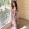 NEW DESIGNER HEAVY  SOFT NET SHARARA SUIT SET