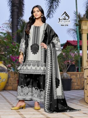 HEAVY DULL SATIN WITH FOUR SIDE BEAUTIFUL LATKAN