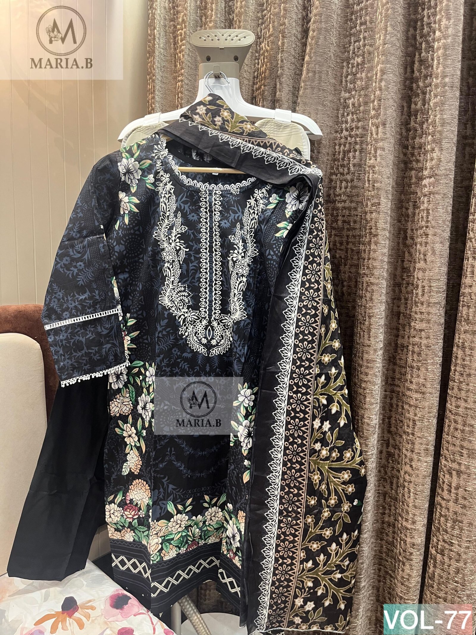 PRINTED COTTON STITCHED WITH STITCHED COTTON BOTTOM AND COTTON DUPATTA - Image 6