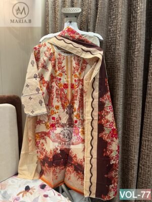 Alternative view of PRINTED COTTON STITCHED WITH STITCHED COTTON BOTTOM AND COTTON DUPATTA