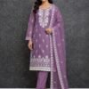 ROMAN SILK WITH LAKNAVI THREAD WORK  (2   MTR )