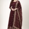 Elegant Embroidered Sequence Designer Anarkali"