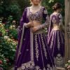 AK Launching  4 meter flared Sequins Embroidery Work Lehenga, Exceptional Quality with Can-Can and Canvas Layers, A Perfect Fusion of Glamour and Comfort
