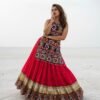 AK SERIES PRESENTING NEW  NAVRATRI  SPECIAL INDOWESTERN LEHENGA SET WITH GAMTHI WORK
