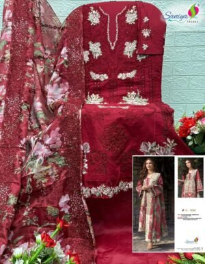 Alternative view of COTTON WITH CHIKANKARI EMBROIDERED