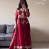 Launching New Đěsigner Party Wear Look Heavy Fox Georgette Gwon Pent & Dupatta SET