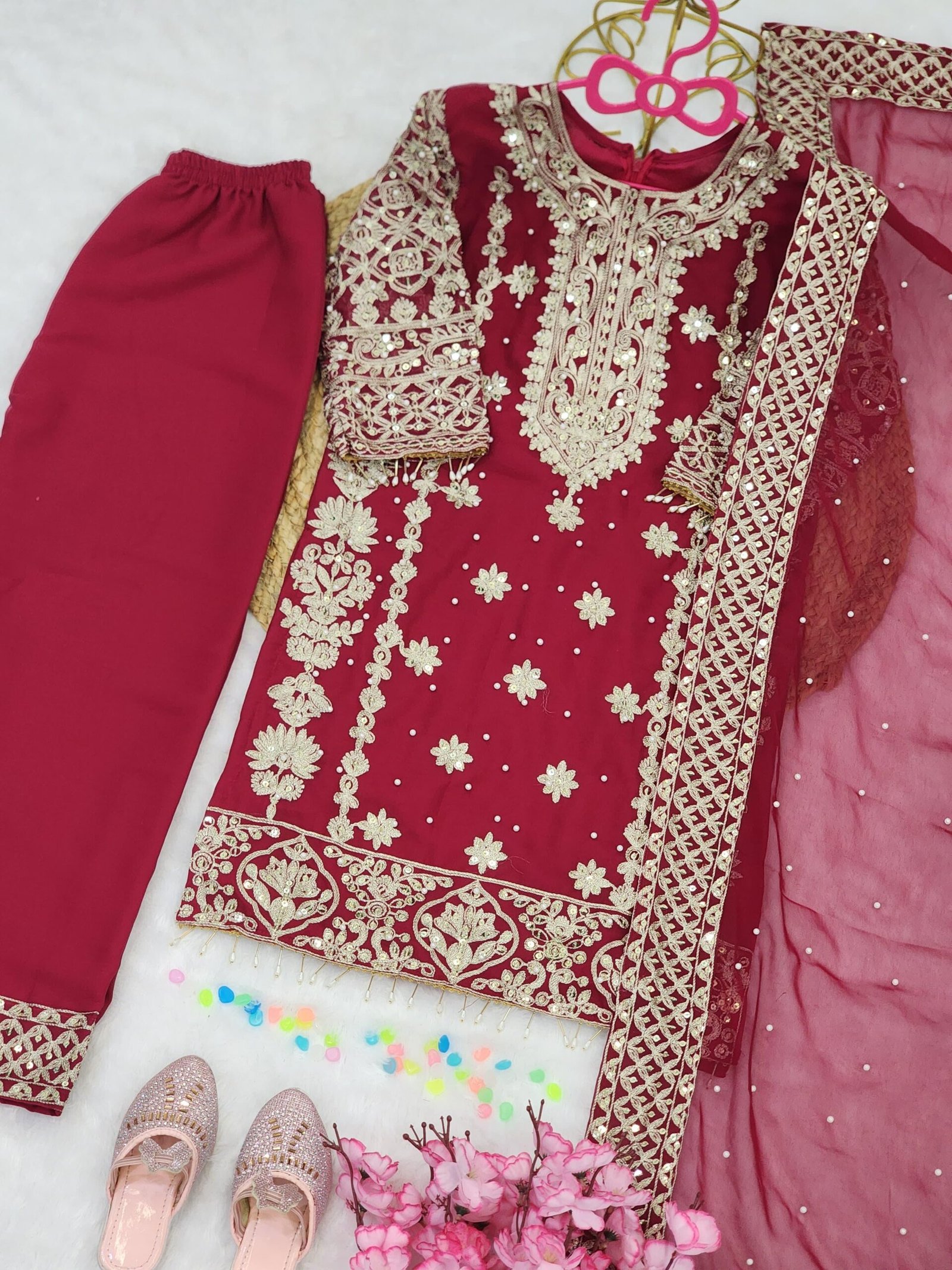 Introducing Our Latest Designer Ensemble in Premium Faux Georgette - Image 2
