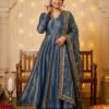 A perfect blend of grace and tradition, this stunning  anarkali with delicate embroidery Duppta is all about timeless beauty.