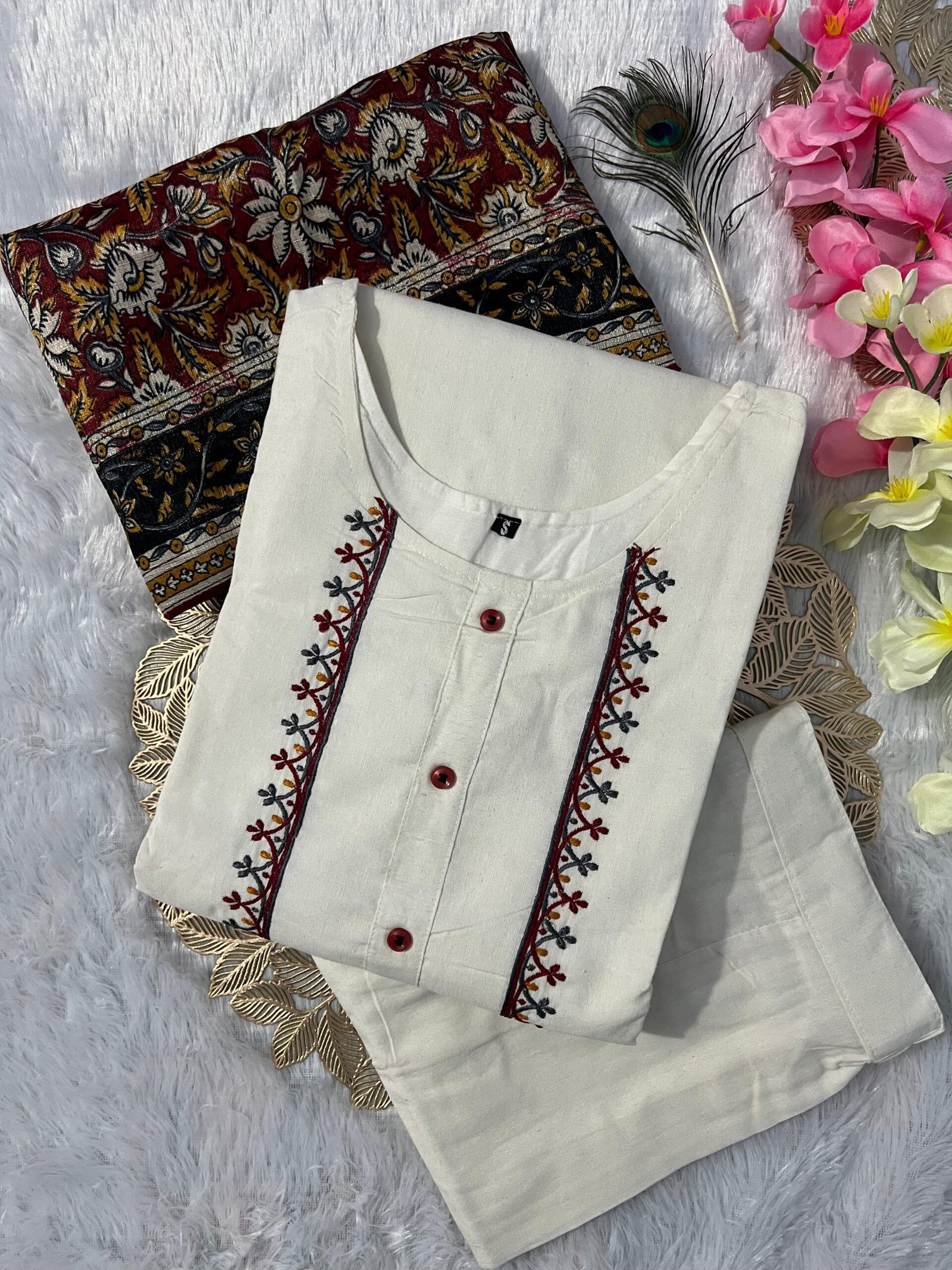 New Designers Kurti Pent Dupatta Set - Image 2