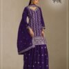 Heavy Chinon with Heavy Embroidered 7mm Sequence & Zari Work