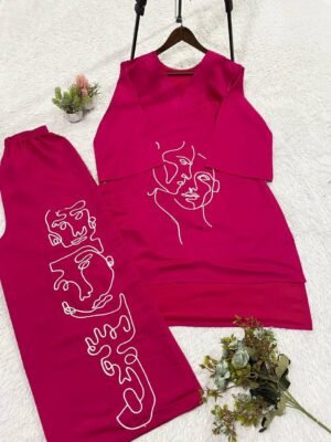 Alternative view of THIS SUMMER SEASON WEAR TRENDY CO-ORD SET WITH EMBROIDERY WORK