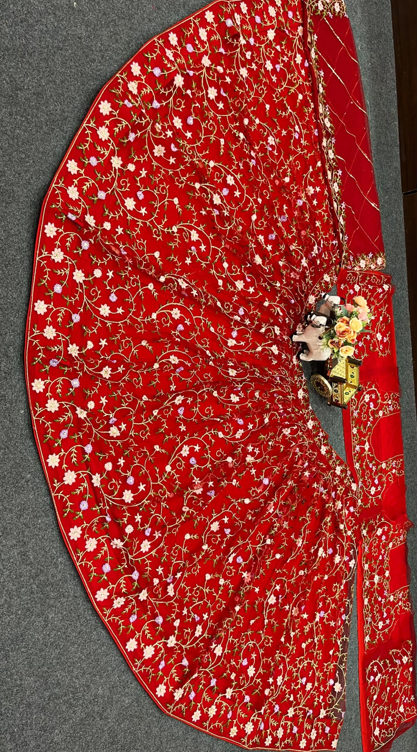 AK Launching 4 meter flared Sequins Embroidery Work Lehenga, Exceptional Quality with Can-Can and Canvas Layers, A Perfect Fusion of Glamour and Comfort - Image 2