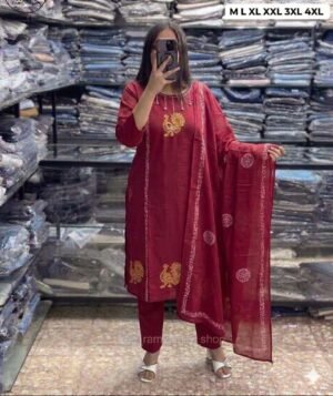 Launching New Designers Kurti With Pant With Dupatta Set