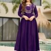 Elegant Vichitra Fabric Calf Length Straight Kurta Set