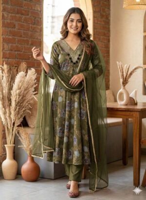PREMIUM anarkali SALWAR SUIT digital print sets with dupatta