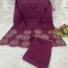 Pure Cotton Cord-set With Beautiful Embroidery Work