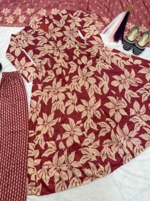 Alternative view of Presenting New  Đěsigner Anarkali Suit In New Fancy Style