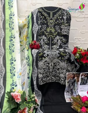 Alternative view of COTTON WITH CHIKANKARI EMBROIDERED