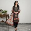 Elegant Pakistani Style Maslin Simmer Suit with Intricate Aari Work