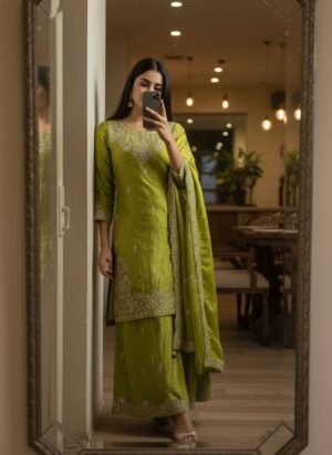 ENHANCE THE BEAUTY OF YOUR WARDROBE WITH THIS NEWLY LAUNCHED KURTI & PLAZZO SET