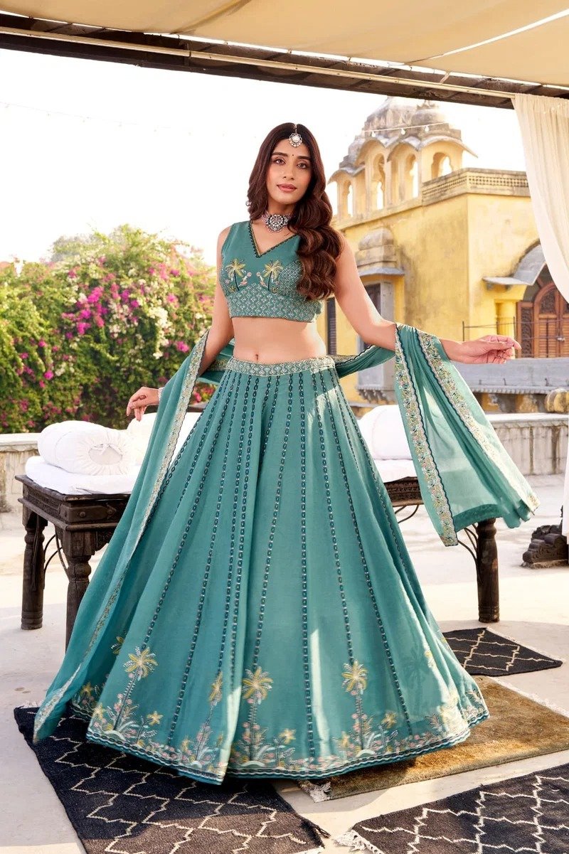 Today We are Launching Exclusivel Heavy Party Lehenga Choli With Designer Wear Collection - Image 3