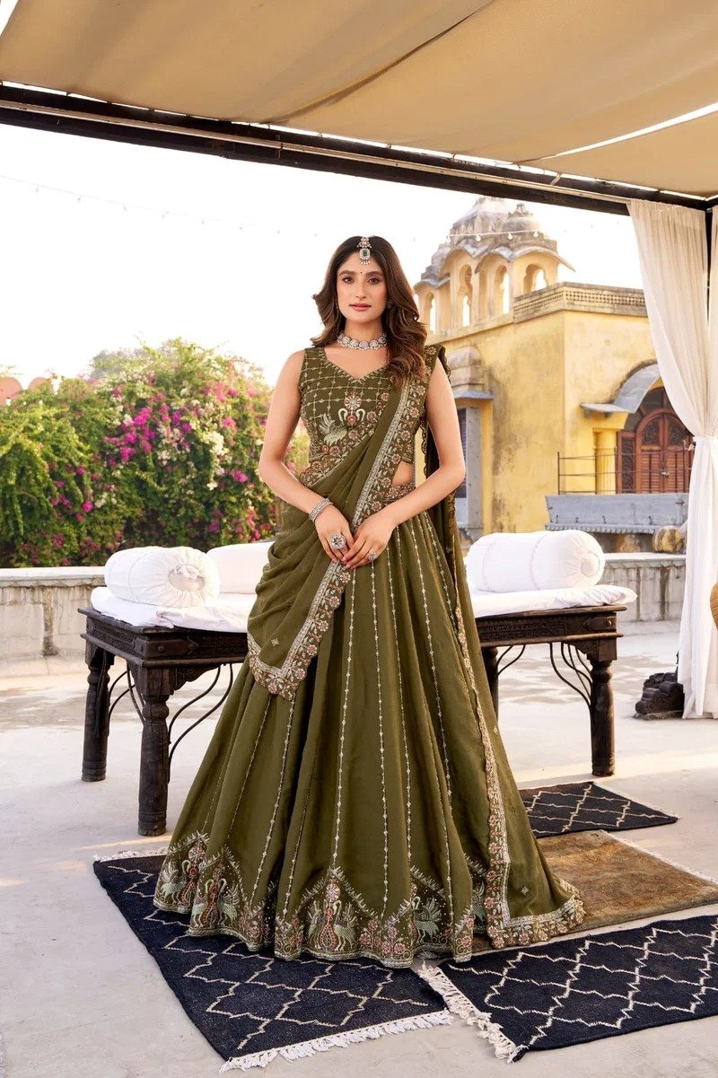 Today We are Launching Exclusivel Heavy Party Lehenga Choli With Designer Wear Collection - Image 4