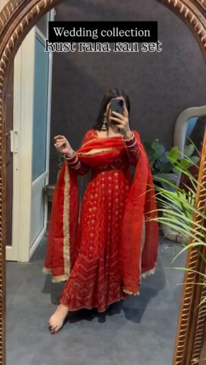 Designer Plazoo with Gown Set – Elegant Ethnic Wear  Crafted in Classy Tones with Premium Fabric & Detailing