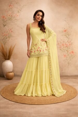 Designer Plazzo Style with Statement Embroidery