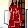 KURTI:CHINON WITH EMBROIDERY SEQUENCE DESIGN WORK
