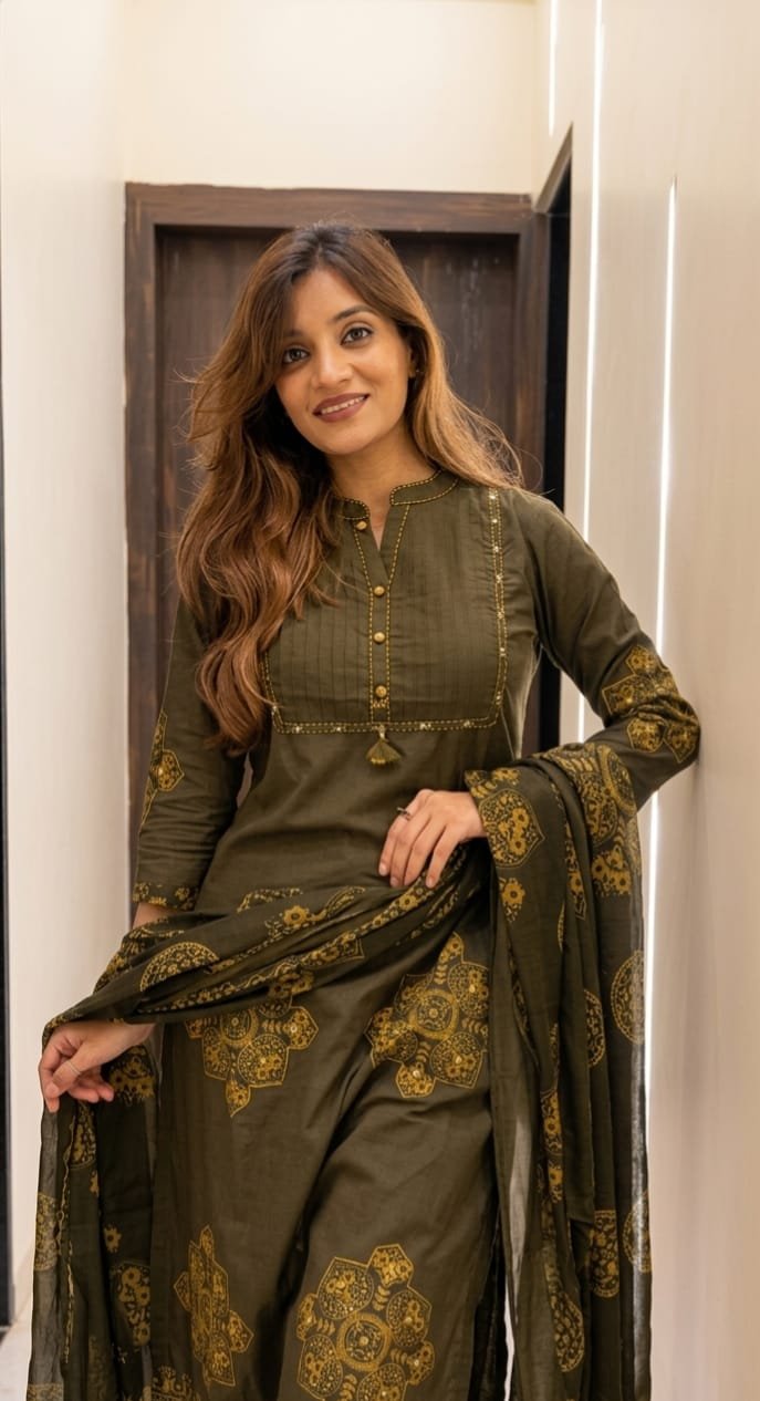 New Launching Premium Jaipuri Soft Cotton 3 Psc Set - Image 5