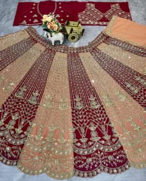 Alternative view of AK Grand Launch – Designer Fox Georgette Lehenga Collection
