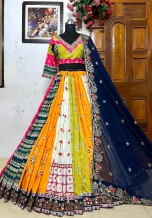Alternative view of PRESENTING NEW NAVRATRI SPECIAL DESIGNER PRINTED LAHENGA CHOLI