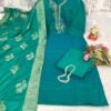 Apne wardrobe ko dijiye ek royal touch is khoobsurat Colorfull suit ke saath. Iska Rangeela Silk fabric ek natural shine aur smooth finish deta hai jo pehenne mein behad comfortable aur dikhne mein luxurious hai.
